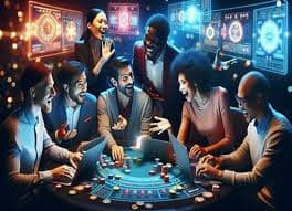 Tampilan dealer Lucky Neko dalam studio streaming lotus333
